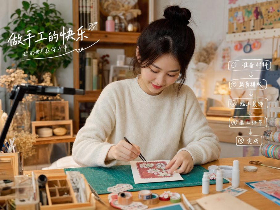 小欣奈-DIY手工传媒教程